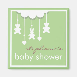 Imán Favor móvil neutral de Baby Shower del bebé dulc
