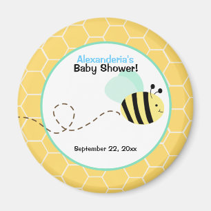 Imán Favor Personalizado Bee Bumble