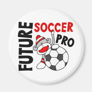 Imán Favorable mono del calcetín del fútbol futuro