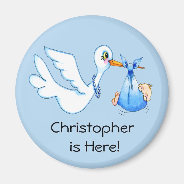 Imán Favores de ducha Baby Boy (Frente)