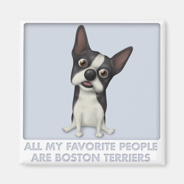 Imán Favorito de Boston Terrier (Frente)