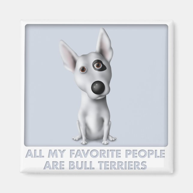 Imán Favorito de Bull Terrier (Frente)