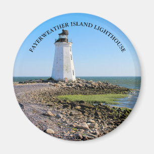 Imán Fayerweather Island Faro CT Round Magnet