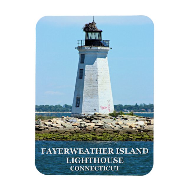 Imán Fayerweather Island Lighthouse, Connecticut (Vertical)