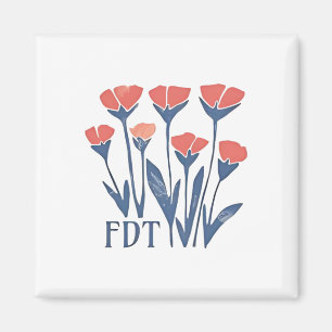 Imán FDT Floral floral flor sutilmente femenina Boho an