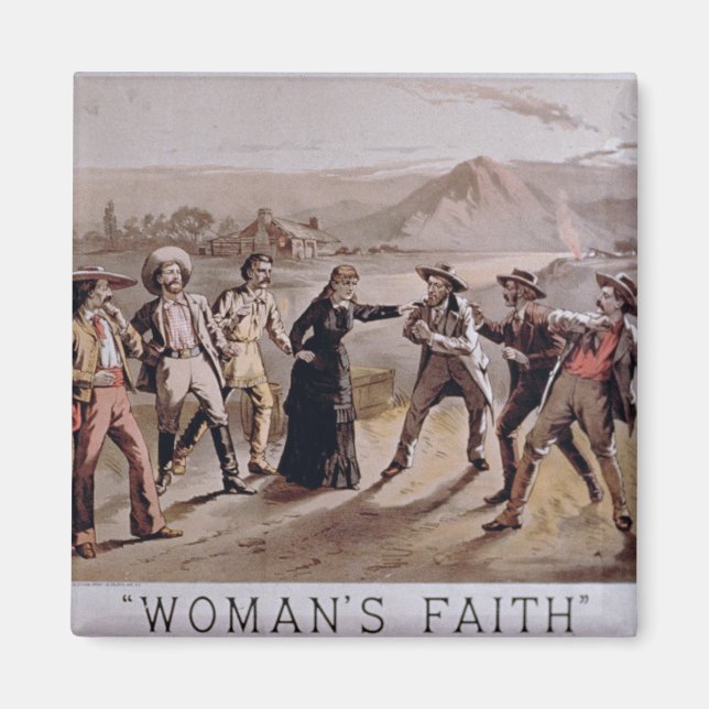 Imán 'Fe de la mujer' (color litho) (Frente)
