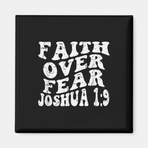 Imán Fe de Retro Groovy Joshua 19 Fe por miedo Chris
