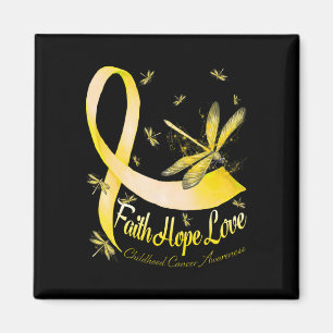 Imán Fe Esperanza Amor Conciencia del Cáncer Infantil D