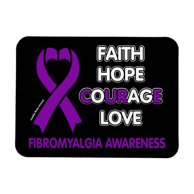 Imán Fe Esperanza Coraje El Amor... Fibro (Horizontal)
