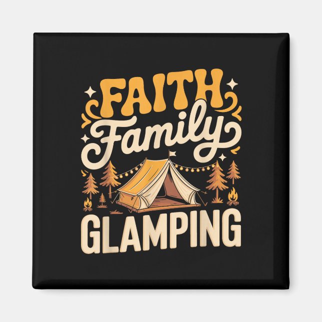 Imán Fe familiar glamping camping de lujo glamper  (Frente)