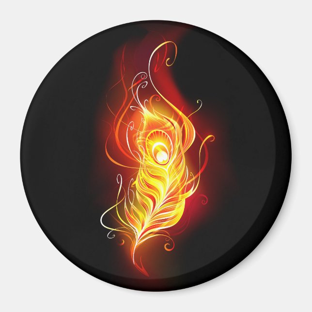 Imán Feather Peacock (Frente)