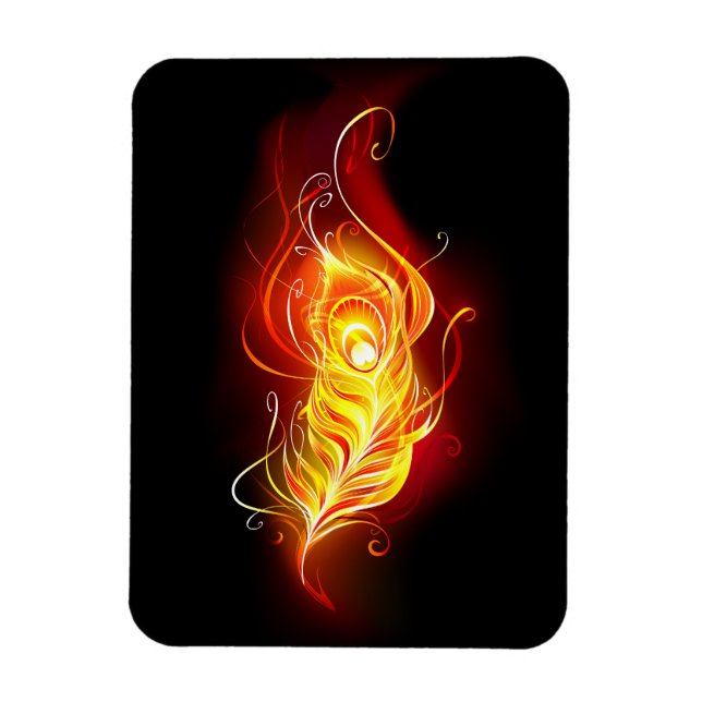 Imán Feather Peacock (Vertical)