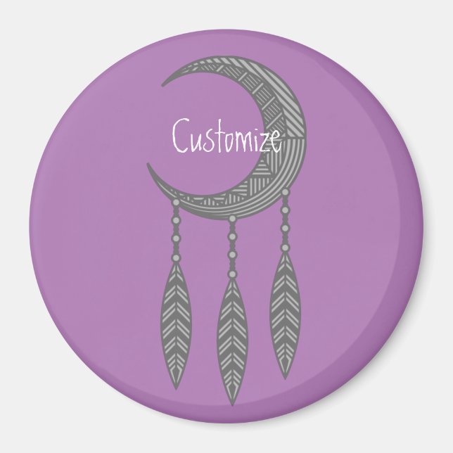 Imán Feathers Thunder_Cove de luna de luna de cáscara d (Frente)