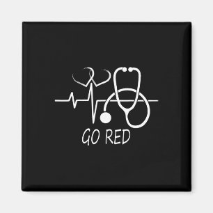 Imán Febrero Mes de la Salud del Corazón Estadounidense