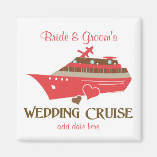 Imán Fecha de Boda de crucero