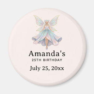 Imán Fecha de Cumpleaños de Hada Angelical Mágica Paste