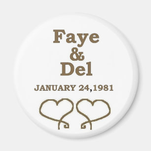 IMÁN FECHA DEL ANIVERSARIO DE FAYES EN ORO