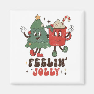 Imán Feelin' Jolly Navidades Navidades Hot Cacoa Groovy