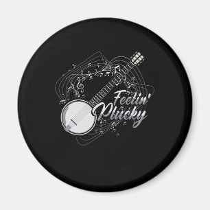 Imán Feelin Plucky Banjo Bluegrass Country Music Gift