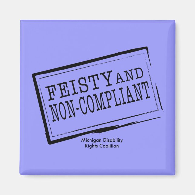 Imán Feisty Azul (Frente)