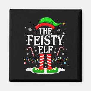Imán Feisty Elf Xmas Divertido Grupo Familiar De Concor