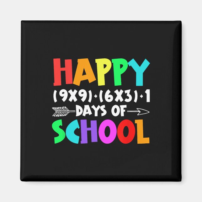 Imán Felices 100 Días De Maestros De Fórmula Matemática (Frente)