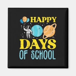 Imán Felices 100 días de planes de astronautas escolare