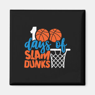 Imán Felices 100 Días Escolares 100 Días De Salmam Dunk