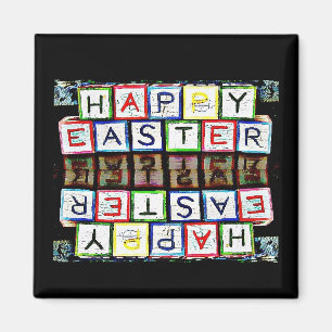 Imán Felices Bloques de Pascua