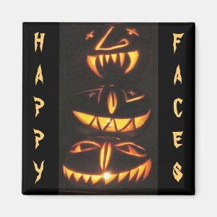 Imán Felices caras de Jack o'Lantern