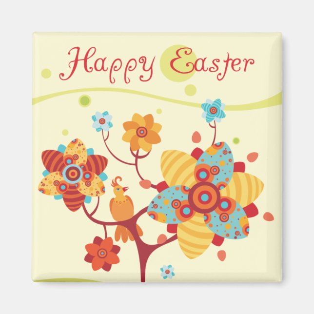 Imán Felices chichas de Pascua (Frente)