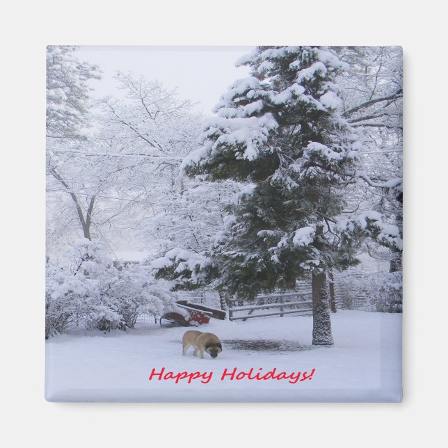 Imán ¡Felices fiestas! (Frente)