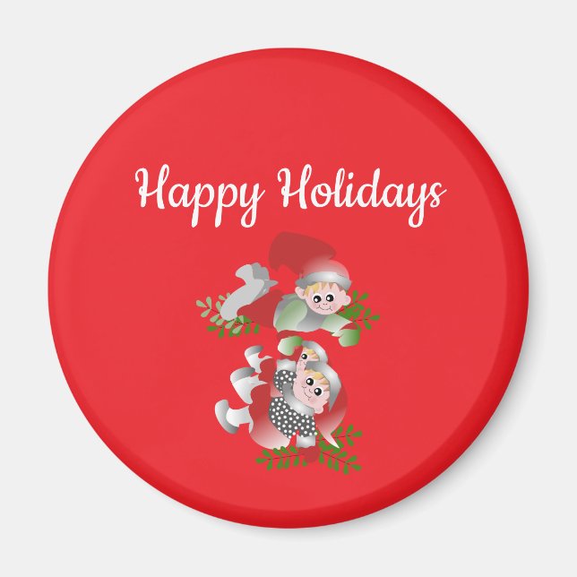 Imán Felices Fiestas (Frente)
