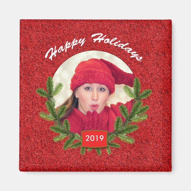 Imán Felices Fiestas (Frente)