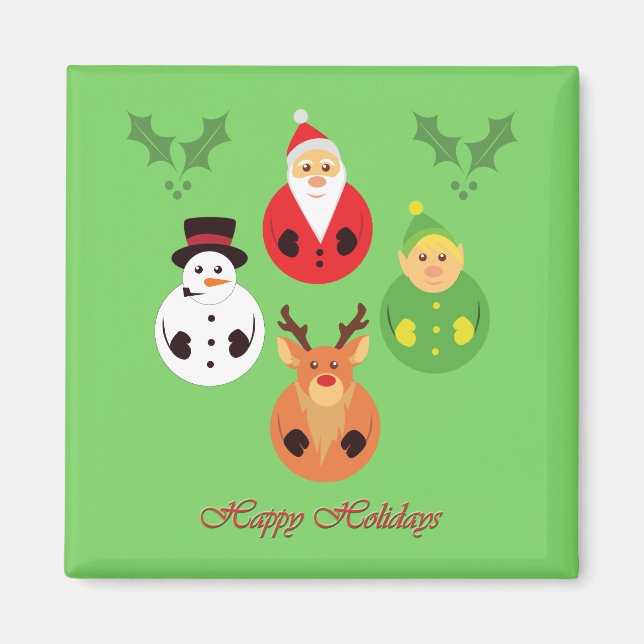 Imán ¡Felices Fiestas! (Frente)