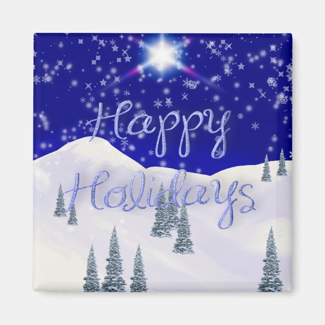 Imán Felices Fiestas (Frente)