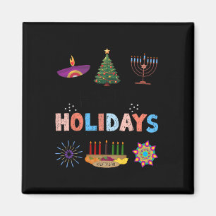 Imán Felices Fiestas Diwali Kwanzaa Navidades de Hanukk