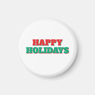 Imán Felices Fiestas Feliz Navidad Tiempo de Fiesta