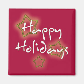Imán Felices fiestas Navidades Estrellas