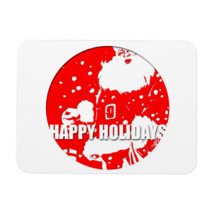 Imán Felices Fiestas - Santa Claus - Magnet de fotos de