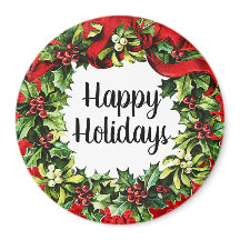 Felices Fiestas Vintage Wreath Gift / Decoración M