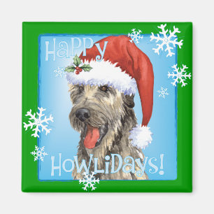 Imán Felices Howlidays Irish Wolfhound