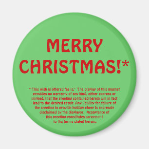 Imán ¡FELICES NAVIDAD! * (impresión fina)
