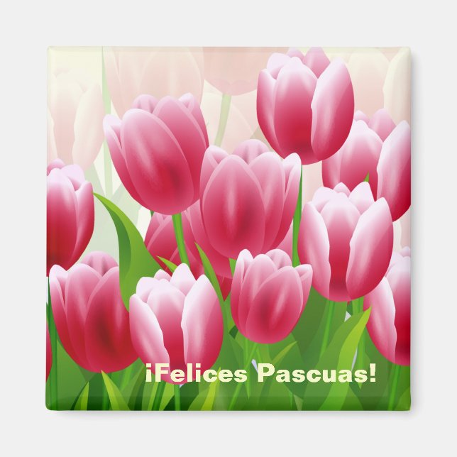 Imán Felices Pascuas. Mimanes de regalo de Pascua de Tu (Frente)