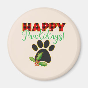 Imán Felices Pawlidays Regalo de Navidades para el am