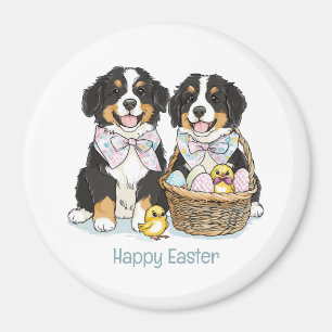 Imán Felices perros montañeses de Pascua