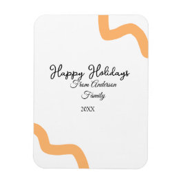 Imán Felices vacaciones naranja negro nombre fecha año 