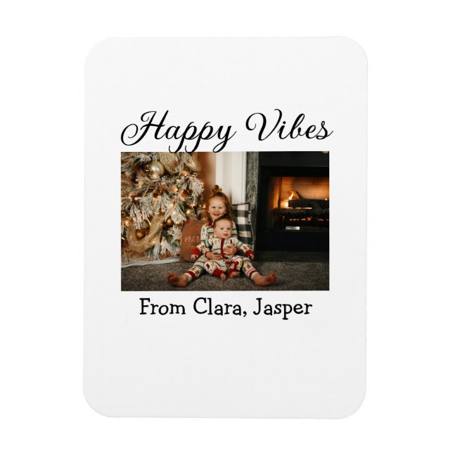 Imán Felices vibraciones niños Navidades familiares Inv (Vertical)