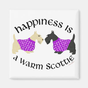 Imán Felicidad de Scottie Wheaten y Negro