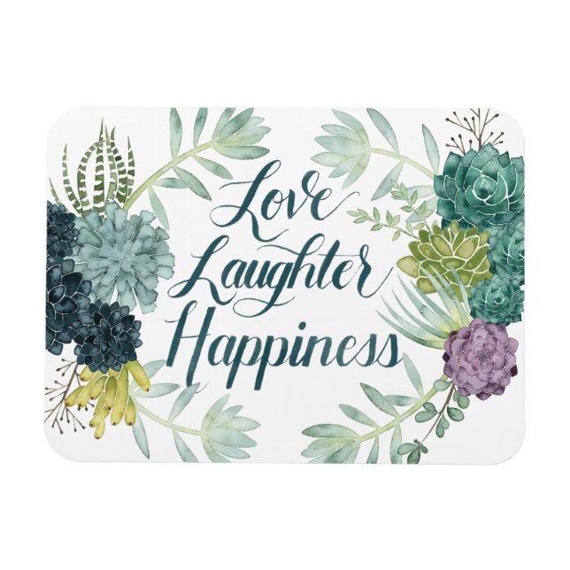 Imán Felicidad en las plantas | Amar la risas La felici (Horizontal)